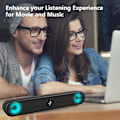 Miniatyrbillede 3 af 4: 350ts Audio Computer Lyd, Desktop Højttaler Notebook, Husholdningsbånd Højttaler Ledningsført Indflydelse Subwoofer