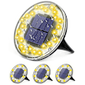 Miniatyrbild 1 av 5: Solcellsmarklampor, 24 LED Solcellsdrivna Utomhusmarklampor, IP68 Vattentät Inbyggd Solcellsdriven Utomhusspotlight, Solcellsmarklampa
