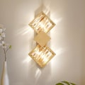 Miniatyrbillede 1 af 5: LED Vægskinner Krystal Sconce Geometrisk Moderne Guld