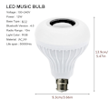 Miniatyrbild 3 av 5: Bluetooth Ljuslampa Högtalare 12w Smart LED E27 E26 B22