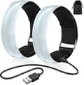 2 st Laddningsbara LED-Armband. LED Löpning Reflex Armband. Justerbart