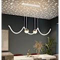 Miniatyrbild 3 av 5: LED-Hänglampa Projektion Måne Stjärna Restaurang Chandelier
