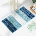 Miniatyrbillede 3 af 5: Chenille Badeværelsesmåtte, Absorberende, Skridsikker, Fløjlsblød Gradient blue 45*65CM