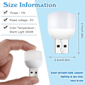 Miniatyrbilde 2 av 5: Mini USB Nattelys LED Pluggbare Pærer Nattelys