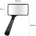 Miniatyrbilde 2 av 4: Leselup for hånd - Rektangulært forstørrelsesglass for lesing 3x