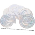 Miniatyrbillede 2 af 8: Iridescent Dobbelt Spiral Streamers Bryllupsfest Spiral Guirlander Loftdekoration