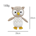 Miniatyrbilde 2 av 5: Fox Owl Strikkeplysj Myk Utstoppa Dyr Rev Plysjdukke Plysjleker For Gutter Jenter owl