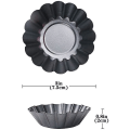 Miniatyrbillede 4 af 4: Mini Tarteforme 12 Pak Kulstofstål Runde Non-stick