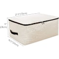 Miniatyrbillede 2 af 5: Canvas Opbevaringspose, Ekstra Stor Opbevaringspose Til Tøj/Sweatre/Dyner/Sengelinned/Dyner/Puder/Tæpper Osv.