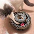 Miniatyrbild 3 av 4: Kattklösbräda med Klockboll Vikbar Matta Interaktiv Leksak