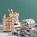 Miniatyrbilde 4 av 5: Krystall Kosmetikk Display Organizer, Sminkepenselholder Og Smykker Gold