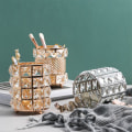 Miniatyrbillede 4 af 5: Krystal Kosmetik Display Organizer, Makeup Penselholder Og Smykker Gold