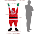 Miniatyrbild 2 av 4: Flanell Santa Kläder Hängande Dekoration, juldekorationer Bd-yuhao