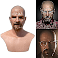 Pikkukuva 2 / 5: Lateksikokonainen Pääsuojus Walter White Breaking Bad Halloween Cosplay-naamio Ui