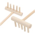 Miniatyrbillede 3 af 8: 6 stk. Mini Haveredskaber Landskabspleje Rive Lille Spade Kraftig Rive