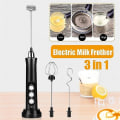 Miniatyrbilde 2 av 5: Elektrisk mikser med 3 moduser - Håndholdt melkeskummer, visp og blender
