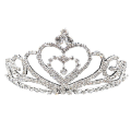 Miniatyrbild 1 av 5: Barnkristalltiara Krona för Blomsterflickor, Glittrande Prinsessakostymkrona
