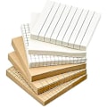 Miniatyrbillede 1 af 5: 6 stk. Linjerede Sticky Notes 80 Ark Hvide Kraft Notes