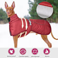 Miniatyrbillede 4 af 4: Efterårs- og vintertøj til store hunde, varm jakke til udendørs, reflekterende hundejakke, luksuriøst kæledyrstøj i mellem og store størrelser black 4XL