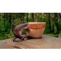 Miniatyrbilde 2 av 4: Håndlaget Trekopp med Dyrehode - Perfekt for Reiser og Camping