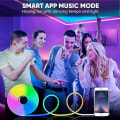 Pikkukuva 3 / 5: 5m 2*5m RGB Vedenkestävä LED-neonvalonauha Bluetooth-sovelluksella