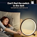 Miniatyrbillede 4 af 5: Berøringsdæmpning LED Bordlampe Soveværelse Rundt Skrivebord USB Strøm