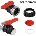 Miniatyrbilde 3 av 5: IBC Tank Adapter, Tankventil for IBC Tank, IBC Adapter for Tank, IBC Tankkran DN50 (75 mm)
