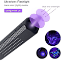 Pikkukuva 2 / 5: Uv365nm Ladattava, Ammattimainen Uv-Taskulamppu Mustalla Suodattimella Led Musta Valo Taskulamppu