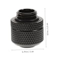 Miniatyrbillede 7 af 8: 2 stk. Vandkølingssystem Fittings Vandkølingsstik Messing Havevandslange Hurtig Kompressionsslange Stik
