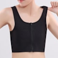 Miniatyrbillede 4 af 4: Kvindes Brystbinder Stærk Elastisk Bånd Tanktop Shapewear Åndbar Toppe Til Tomboy Trans Lesbisk Black