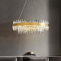 Miniatyrbillede 4 af 5: 60cm Dæmpbar Krystal Hængende Lampe Led Lysekrone Stål