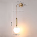 Miniatyrbillede 3 af 5: Kreative Moderne Nordiske Vægslamper Sconces Soveværelse Butikker