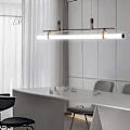 Miniatyrbillede 4 af 5: 80cm Moderne Pendellampe Led Nordisk Metal Malet Spisestue