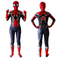 Miniatyrbillede 2 af 5: Jern Jumpsuit Superhelt Kostume Fancy Up Performance Bodysuit Til Børn 3-4 Years