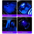 Miniatyrbilde 3 av 5: Internt LED-sensorlys for bil - Berøringsbryter, mini USB-lading (farget)