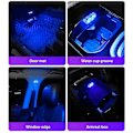 Miniatyrbillede 3 af 5: Indvendig LED-sensorlampe til bil - Berøringskontakt, Mini USB-opladning (farverig)