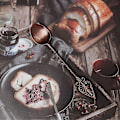 Miniatyrbillede 3 af 4: Retro Kaffeske Solid Farve Zink Legering Omrøringsske Køkkenudstyr