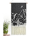 Miniatyrbillede 1 af 5: Vægophængt Tapestry Sort Boho