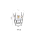 Miniatyrbilde 1 av 4: 2 stk 270ml Japansk Retro Glasskopp med Tusenfryd Kaffe Te Kopp