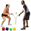 Miniatyrbild 2 av 3: 3-pack Hexagon Reaktionsboll Silikon Agility Fitnessboll