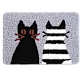 Miniatyrbild 1 av 5: Badrumsmattor Vattenabsorberande Halksäker Matta Används I Badrum, Dusch, Rum, Mjuk Mikrofiber Badmatta gray 40*60CM
