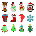 Miniatyrbilde 1 av 5: Juletrær Gingerbread Man Pynt 12 Stykker
