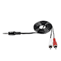 Pikkukuva 4 / 5: 3,5 mm:n liitäntäpistokkeesta 2 RCA-uros stereoliitäntä Y-sovitinkaapeli