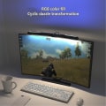 Miniatyrbild 5 av 5: Bågljus för skärm med RGB-bakgrundsbelysning, steglös dimning, PC-skärmljus 30SFS With RGB