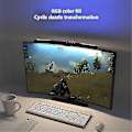 Miniatyrbilde 5 av 5: Bue skjermmonitor hengende lampe lyslist RGB fargerik bakgrunnsatmosfærisk lys trinnløs dimming PC-monitor lyslist 30SFS With RGB