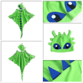 Pikkukuva 3 / 3: Toothless-asu: Viitta ja Hattu Green