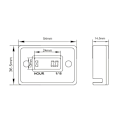 Miniatyrbilde 4 av 5: Vanntett Digital Timer LCD-Skjerm Motorsykkel