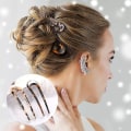 Miniatyrbillede 2 af 4: Leopard Print U-formet Hårnål Fransk Stil Hårpind Prong Up Do Chignon Pins Hårgaffel Hårtilbehør Til Kvinder Piger (4stk, Beige + Rødlig