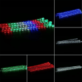Miniatyrbilde 5 av 5: Vanntett Meteorskurre Regn 8 Rør 50cm LED Lyslenke