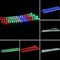 Pikkukuva 5 / 5: Vedenkestävä Meteori Sade 8 Putken 50cm LED-Valojuova